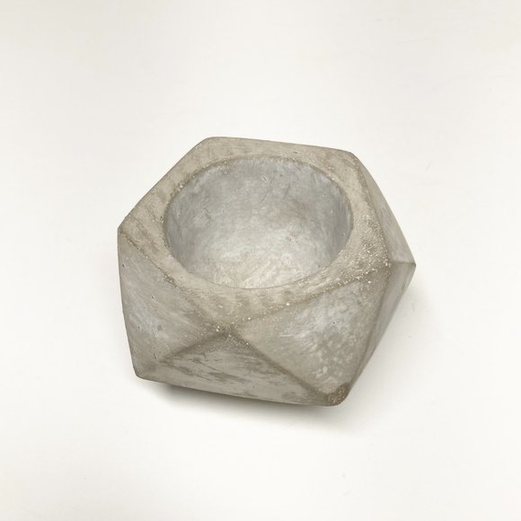 MINI PLANTER POT Concrete Geometric Shape - Picture 5 of 6